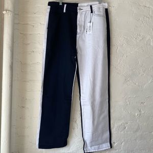 Black and White Lightweight Jeans